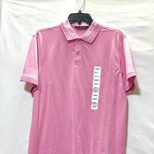 [Brand New] Stretch Pique Polo | Male | Pink | Size Small
